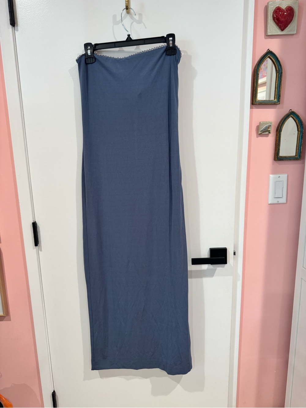 J. Crew x Rouje Strapless Slate Blue Midi Dress, L - Picture 4 of 10